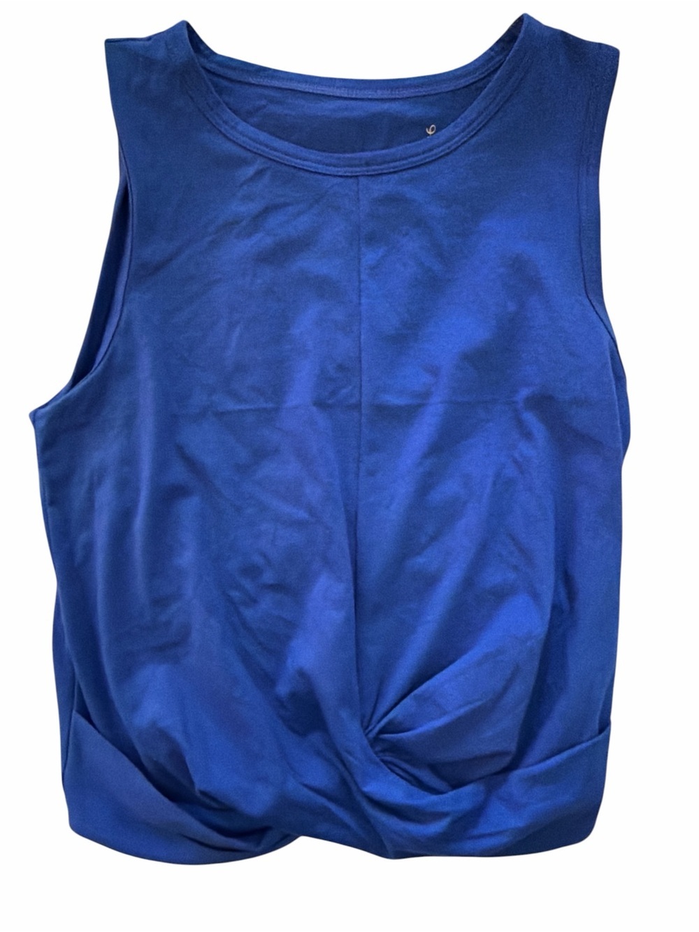 Lilly Pulitzer Luxletic Greer Royal Blue Twist-Front Tank